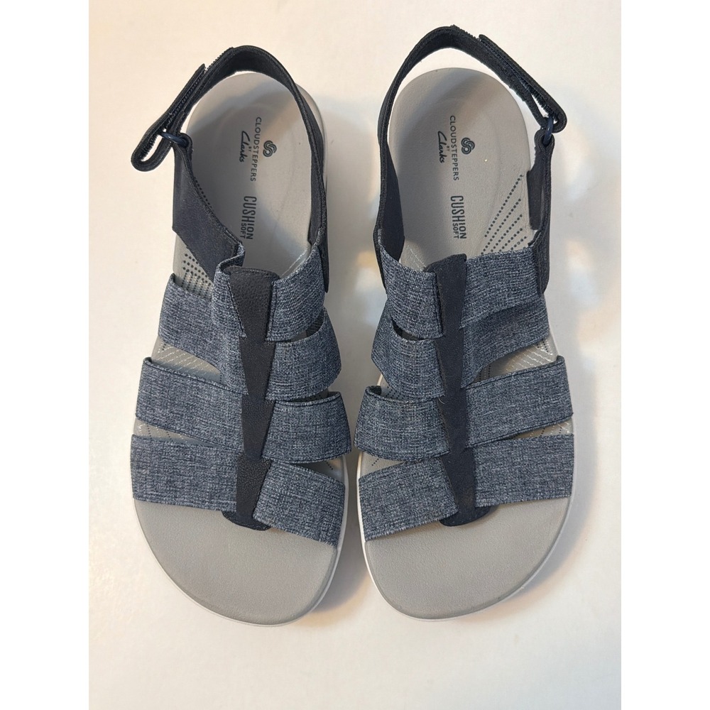 Clark's Cloudsteppers Arla Shaylie Slingback sandal sz 6.5 Blue